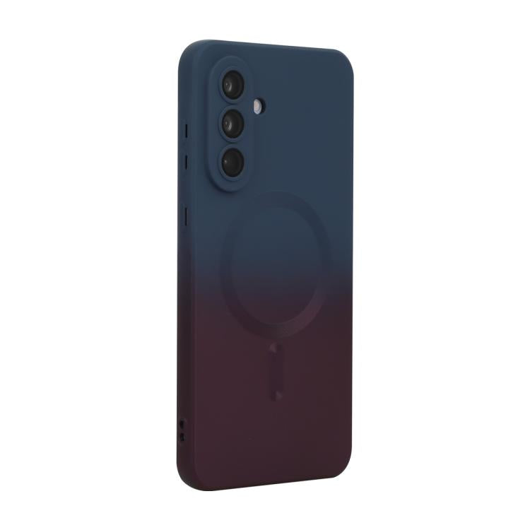 ENKAY Hat-Prince MagSafe Rainbow Gradient Silicone Phone Case with Lens Film, For Samsung Galaxy A57 5G, For Samsung Galaxy A37 5G, For Samsung Galaxy A56 5G, For Samsung Galaxy A36 5G, For Samsung Galaxy S25 5G, For Samsung Galaxy S25+ 5G             ...