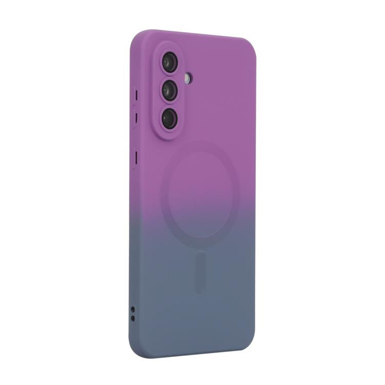 ENKAY Hat-Prince MagSafe Rainbow Gradient Silicone Phone Case with Lens Film, For Samsung Galaxy A57 5G, For Samsung Galaxy A37 5G, For Samsung Galaxy A56 5G, For Samsung Galaxy A36 5G, For Samsung Galaxy S25 5G, For Samsung Galaxy S25+ 5G             ...