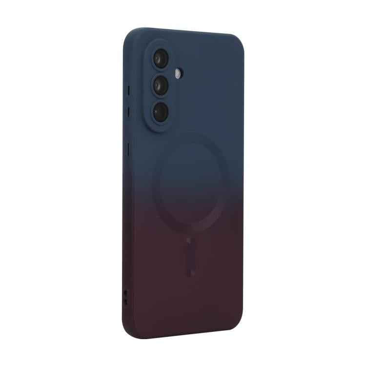 ENKAY Hat-Prince MagSafe Rainbow Gradient Silicone Phone Case with Lens Film, For Samsung Galaxy A57 5G, For Samsung Galaxy A37 5G, For Samsung Galaxy A56 5G, For Samsung Galaxy A36 5G, For Samsung Galaxy S25 5G, For Samsung Galaxy S25+ 5G             ...