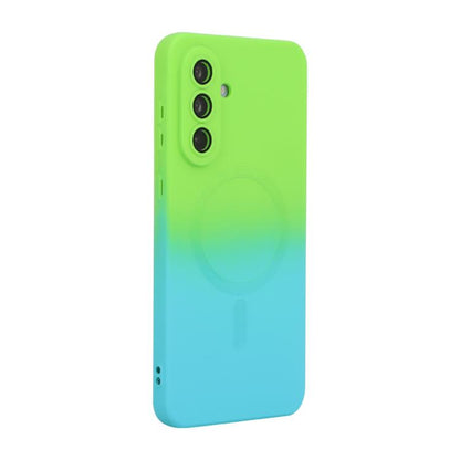 ENKAY Hat-Prince MagSafe Rainbow Gradient Silicone Phone Case with Lens Film, For Samsung Galaxy A54, For Samsung Galaxy S23 Ultra 5G, For Samsung Galaxy S23+ 5G, For Samsung Galaxy S23 5G, For Galaxy A18 4G / 5G, For Samsung Galaxy A17 / A26 5G       ...