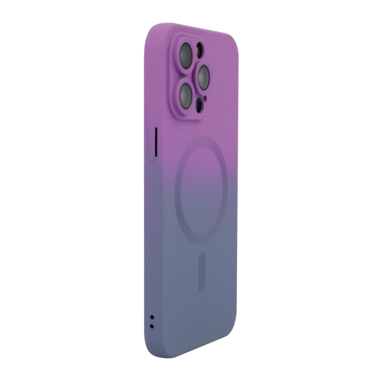 ENKAY Hat-Prince MagSafe Rainbow Gradient Silicone Phone Case with Lens Film