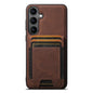 Suteni H17 Litchi Texture Leather MagSafe Detachable Wallet Phone Case, For Samsung Galaxy S26+ 5G, For Samsung Galaxy S26 Ultra 5G, For Samsung Galaxy S25 5G, For Samsung Galaxy S25+ 5G, For Samsung Galaxy S25 Ultra 5G, For Samsung Galaxy S24 Ultra 5G...