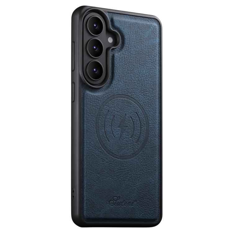 Suteni H17 Litchi Texture Leather MagSafe Detachable Wallet Phone Case, For Samsung Galaxy S26+ 5G, For Samsung Galaxy S26 Ultra 5G, For Samsung Galaxy S25 5G, For Samsung Galaxy S25+ 5G, For Samsung Galaxy S25 Ultra 5G, For Samsung Galaxy S24 Ultra 5G...