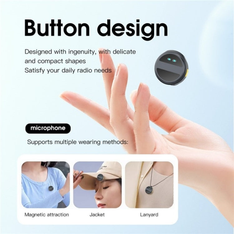 SX21 Type-C Port 2.4G Smart Clip-On Wireless Microphone