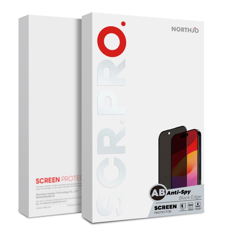 NORTHJO A++ 28 Degree Privacy Full Glue Silk Printing Tempered Glass Film