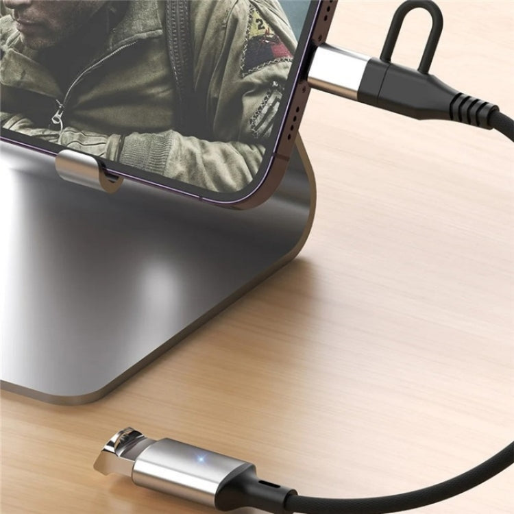 JS-112 2 in 1 USB Male to USB-C / Type-C / 8 Pin OTG Adapter Cable, Length: 15cm