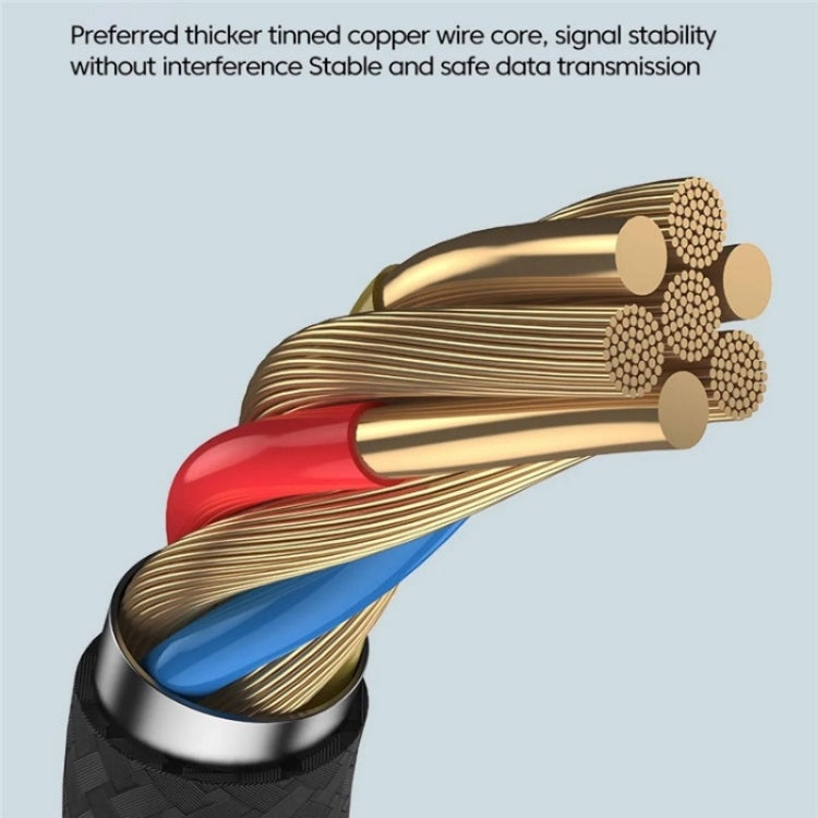 JS-112 2 in 1 USB Male to USB-C / Type-C / 8 Pin OTG Adapter Cable, Length: 15cm