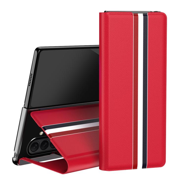 Litchi Texture PU Back Phone Case with Holder