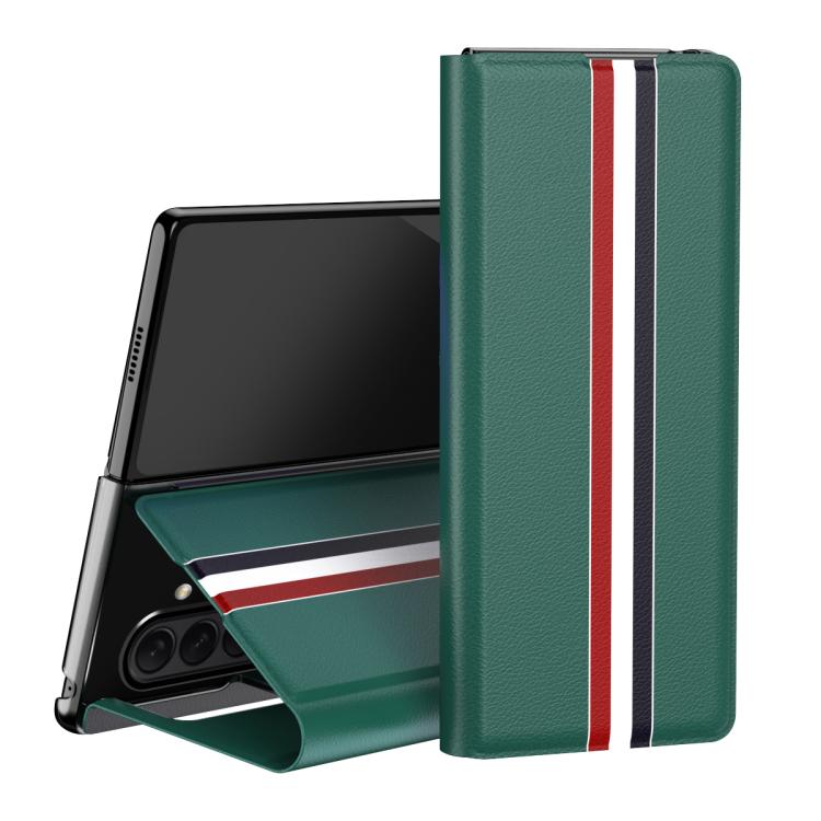 Litchi Texture PU Back Phone Case with Holder