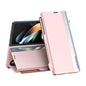 Side Electroplated Adsorption Leather Phone Case with Pen Slot, For Galaxy Z Fold8 Ultra 5G, For Galaxy Z TriFold, For Galaxy Z Fold7 5G, For Galaxy Z Fold6 5G