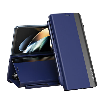 Side Electroplated Adsorption Leather Phone Case with Pen Slot, For Galaxy Z Fold8 Ultra 5G, For Galaxy Z TriFold, For Galaxy Z Fold7 5G, For Galaxy Z Fold6 5G