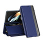Side Electroplated Adsorption Leather Phone Case with Pen Slot, For Galaxy Z Fold8 Ultra 5G, For Galaxy Z TriFold, For Galaxy Z Fold7 5G, For Galaxy Z Fold6 5G