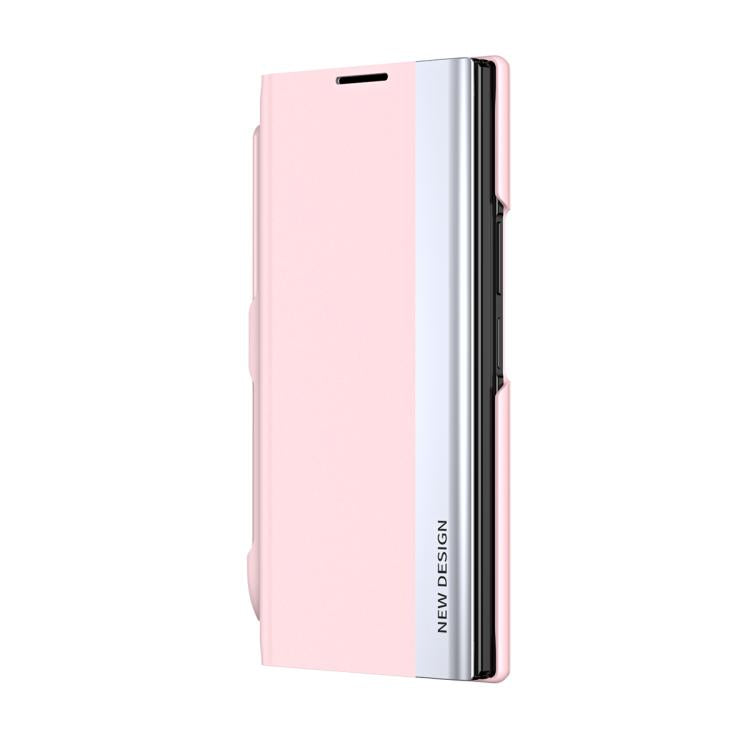 Side Electroplated Adsorption Leather Phone Case with Pen Slot, For Galaxy Z Fold8 Ultra 5G, For Galaxy Z TriFold, For Galaxy Z Fold7 5G, For Galaxy Z Fold6 5G