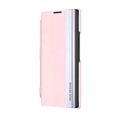 Side Electroplated Adsorption Leather Phone Case with Pen Slot, For Galaxy Z Fold8 Ultra 5G, For Galaxy Z TriFold, For Galaxy Z Fold7 5G, For Galaxy Z Fold6 5G