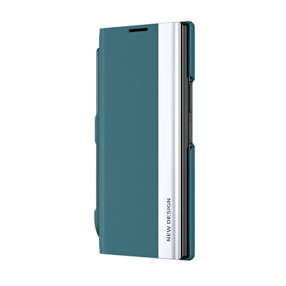Side Electroplated Adsorption Leather Phone Case with Pen Slot, For Galaxy Z Fold8 Ultra 5G, For Galaxy Z TriFold, For Galaxy Z Fold7 5G, For Galaxy Z Fold6 5G