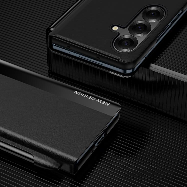 Side Electroplated Adsorption Leather Phone Case with Pen Slot, For Galaxy Z Fold8 Ultra 5G, For Galaxy Z TriFold, For Galaxy Z Fold7 5G, For Galaxy Z Fold6 5G