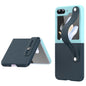 Wrist-strap Plain Leather Phone Case, For Samsung Galaxy Z Flip7 5G, For Samsung Galaxy Z Flip6 5G