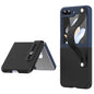 Wrist-strap Plain Leather Phone Case, For Samsung Galaxy Z Flip7 5G, For Samsung Galaxy Z Flip6 5G