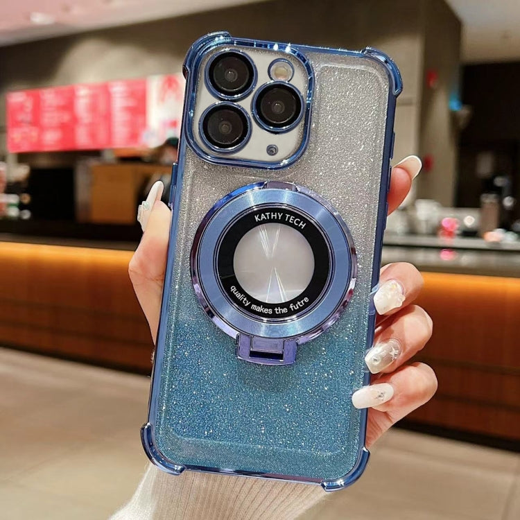 Invisible Holder Gradient Glitter Magsafe Phone Case