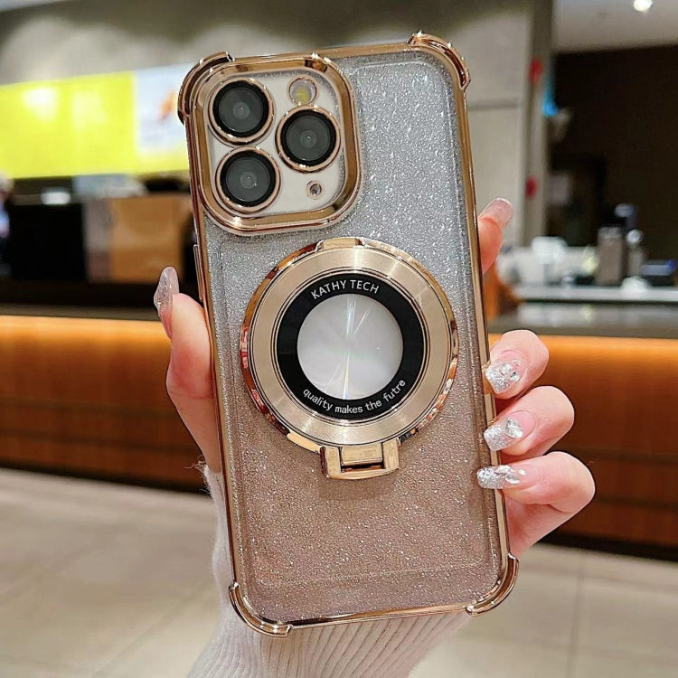 Invisible Holder Gradient Glitter Magsafe Phone Case