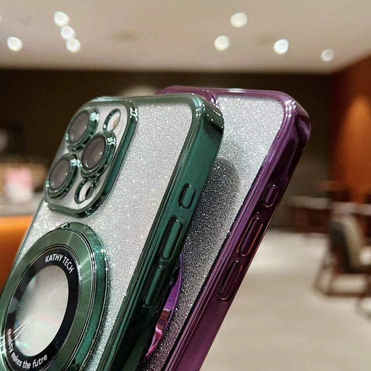 Electroplated Holder Gradient Glitter MagSafe Phone Case