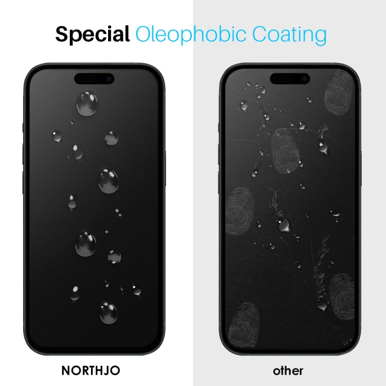NORTHJO 2pcs A++ Screen Protector Tempered Glass Film with Installation Frame