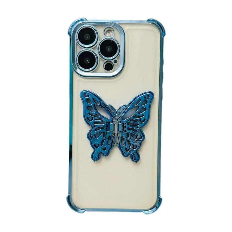 Electrpolated 3D Butterfly Holder TPU Phone Case