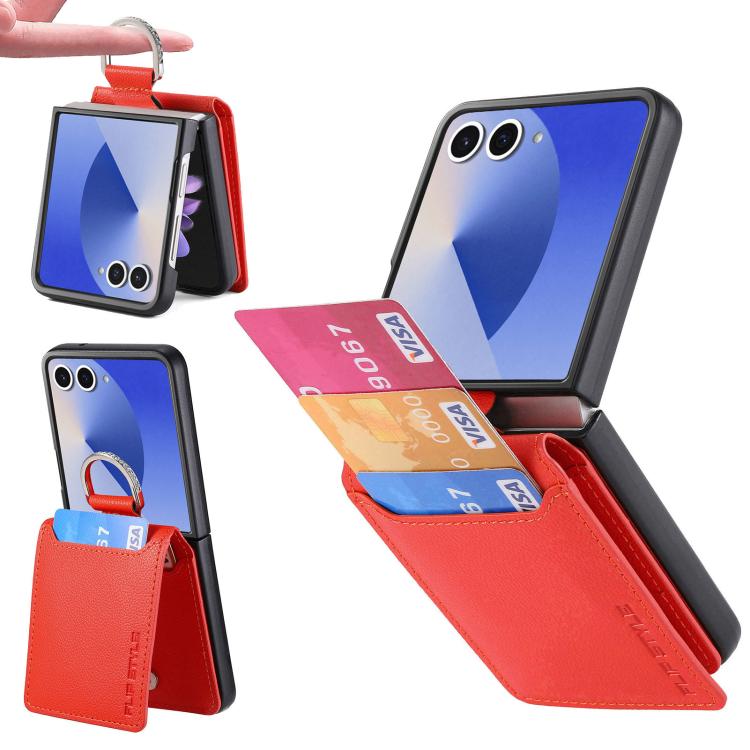 Litchi Texture Leather Ring Wallet Phone Case