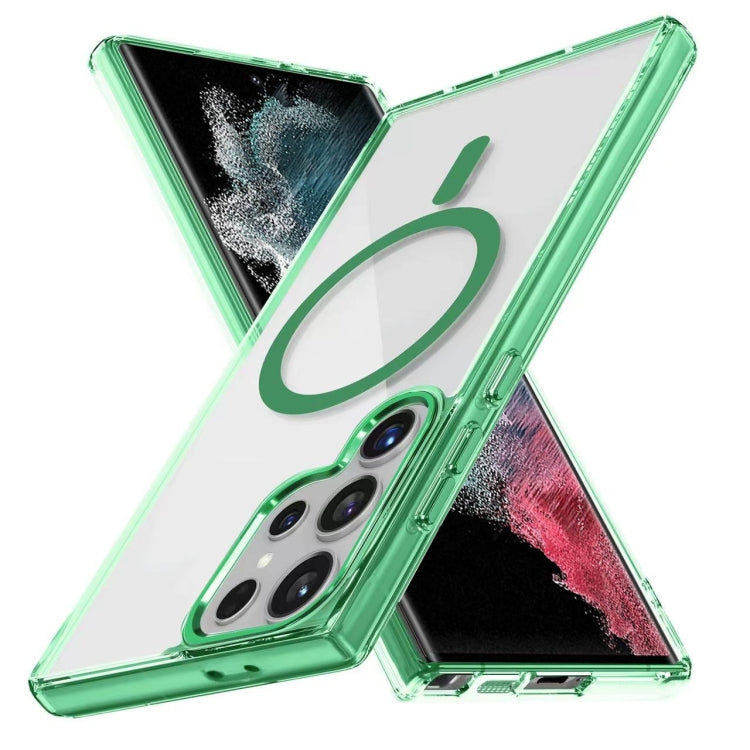Ice Color Magnetic Series TPU Hybrid Acrylic Magsafe Phone Case, For Samsung Galaxy S22 Ultra 5G