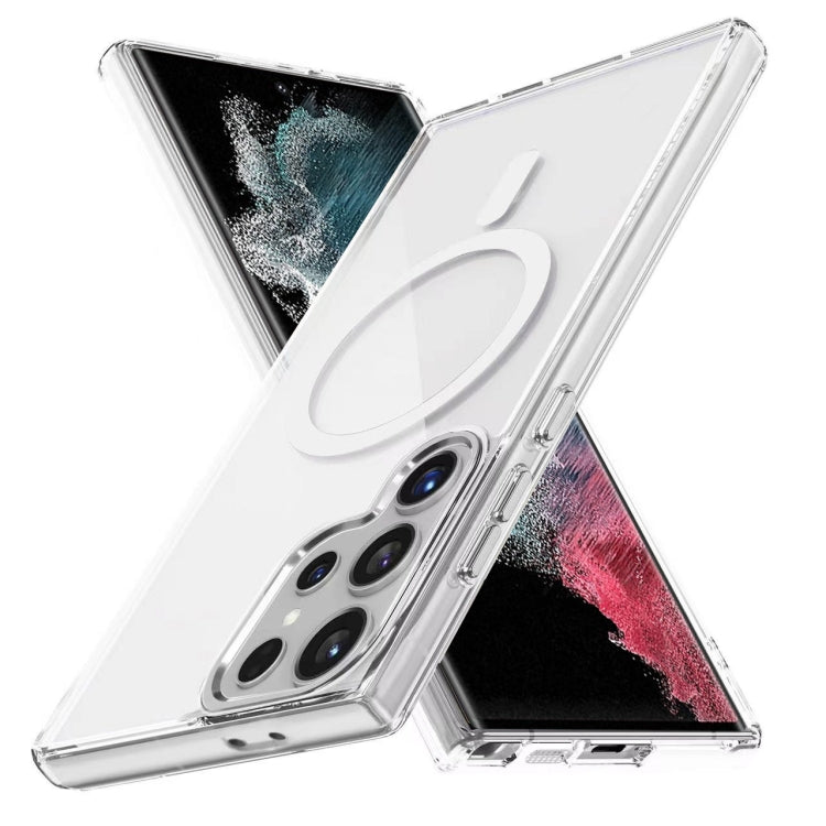 Ice Color Magnetic Series TPU Hybrid Acrylic Magsafe Phone Case, For Samsung Galaxy S22 Ultra 5G