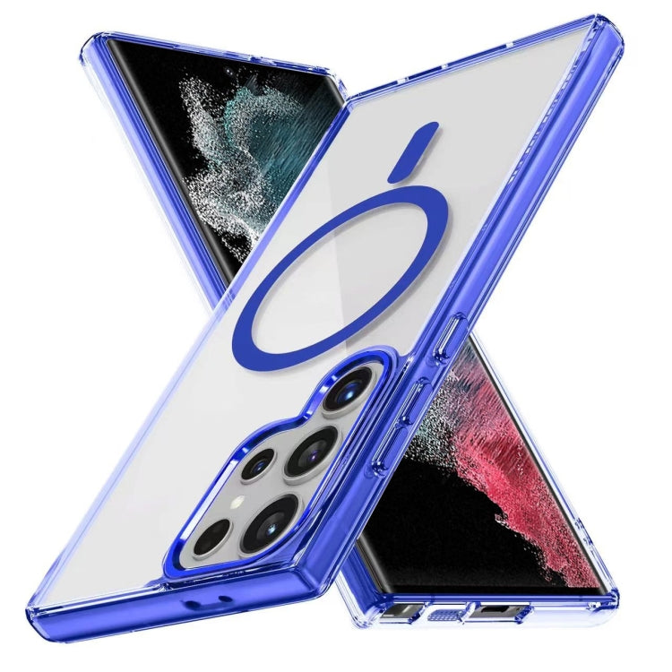 Ice Color Magnetic Series TPU Hybrid Acrylic Magsafe Phone Case, For Samsung Galaxy S22 Ultra 5G