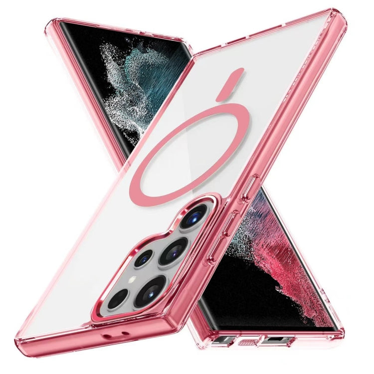 Ice Color Magnetic Series TPU Hybrid Acrylic Magsafe Phone Case, For Samsung Galaxy S22 Ultra 5G