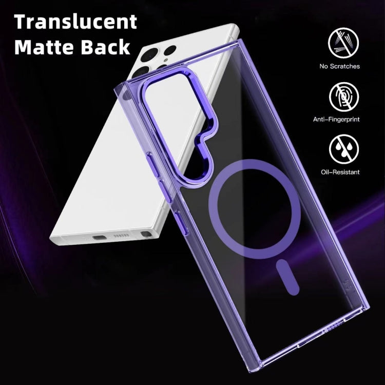 Ice Color Magnetic Series TPU Hybrid Acrylic Magsafe Phone Case, For Samsung Galaxy S22 Ultra 5G