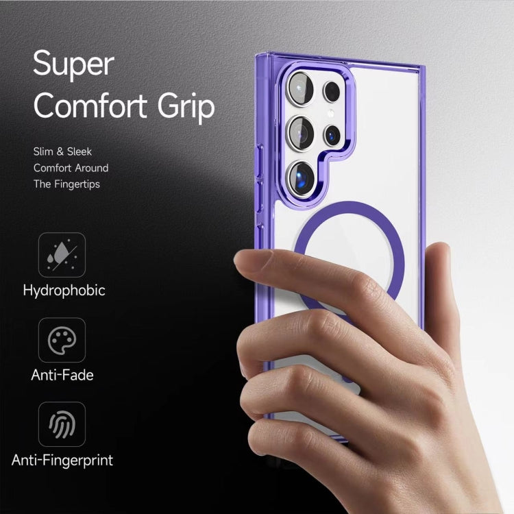 Ice Color Magnetic Series TPU Hybrid Acrylic Magsafe Phone Case, For Samsung Galaxy S22 Ultra 5G