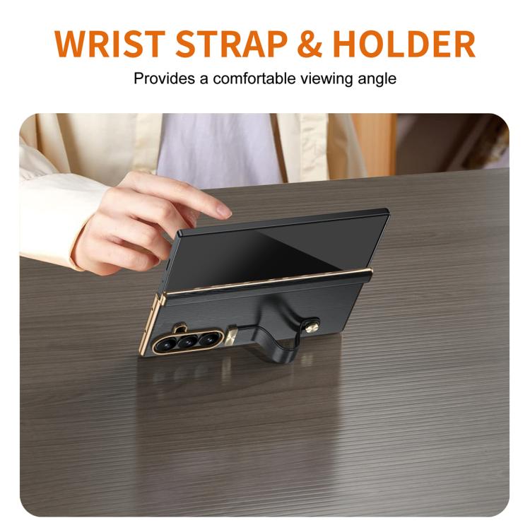 Retractable Wrist Strap Invisible Stand Phone Case