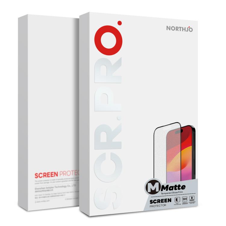 NORTHJO Matte Silkscreen Anti-Fingerprint Tempered Glass Film