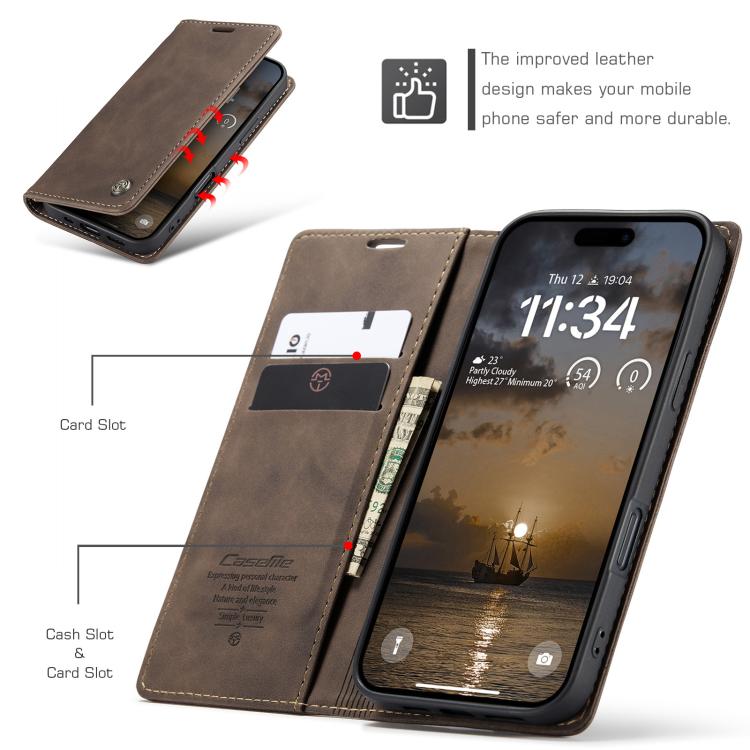 CaseMe 013 Multifunctional Horizontal Flip Leather Phone Case