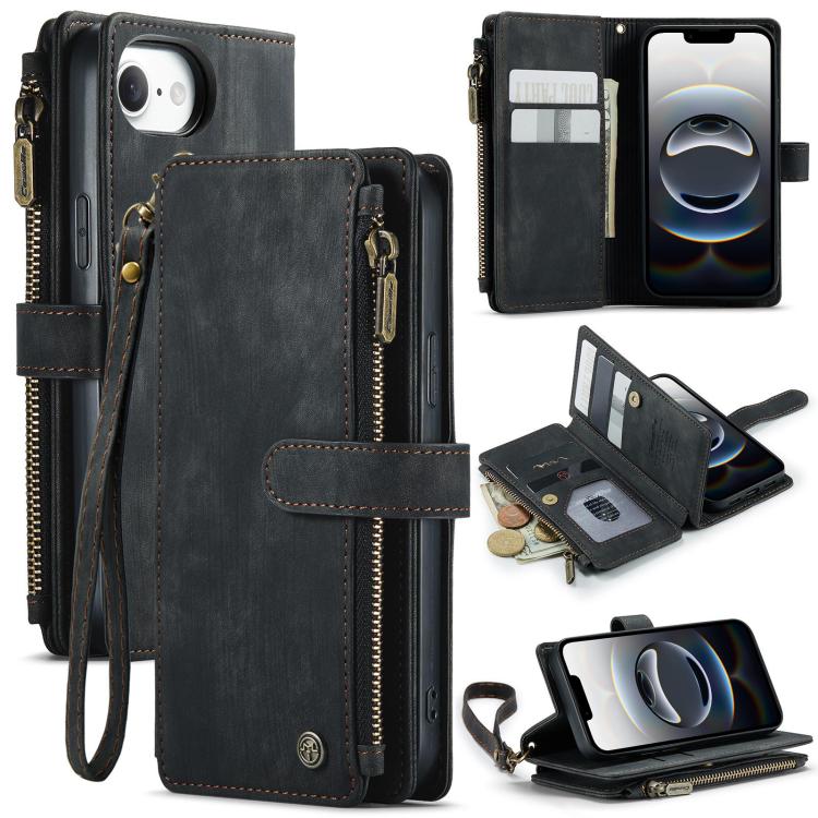 CaseMe C30 Card Slots Zipper Wallet Leather Phone Case