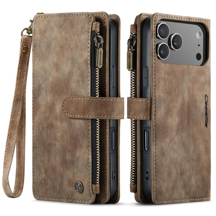 CaseMe C30 Card Slots Zipper Wallet Leather Phone Case