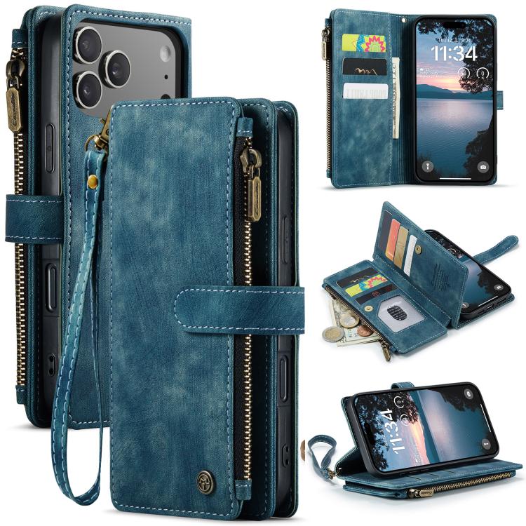 CaseMe C30 Card Slots Zipper Wallet Leather Phone Case