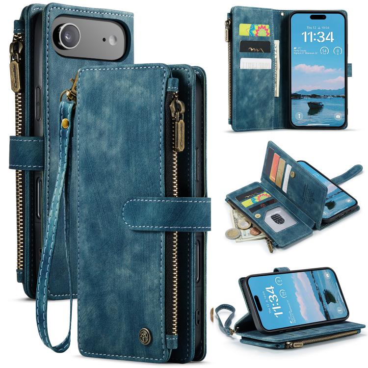 CaseMe C30 Card Slots Zipper Wallet Leather Phone Case