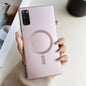 Metallic Paint Magsafe Liquid TPU Phone Case, For Samsung Galaxy S20  Ultra, For Samsung Galaxy S20+, For Samsung Galaxy S20, For Samsung Galaxy S20 FE