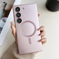 Metallic Paint Magsafe Liquid TPU Phone Case, For Samsung Galaxy S22 Ultra 5G, For Samsung Galaxy S22+ 5G, For Samsung Galaxy S22 5G, For Samsung Galaxy S21 FE 5G, For Samsung Galaxy S21 5G, For Samsung Galaxy S21+ 5G, For Samsung Galaxy S21 Ultra 5G