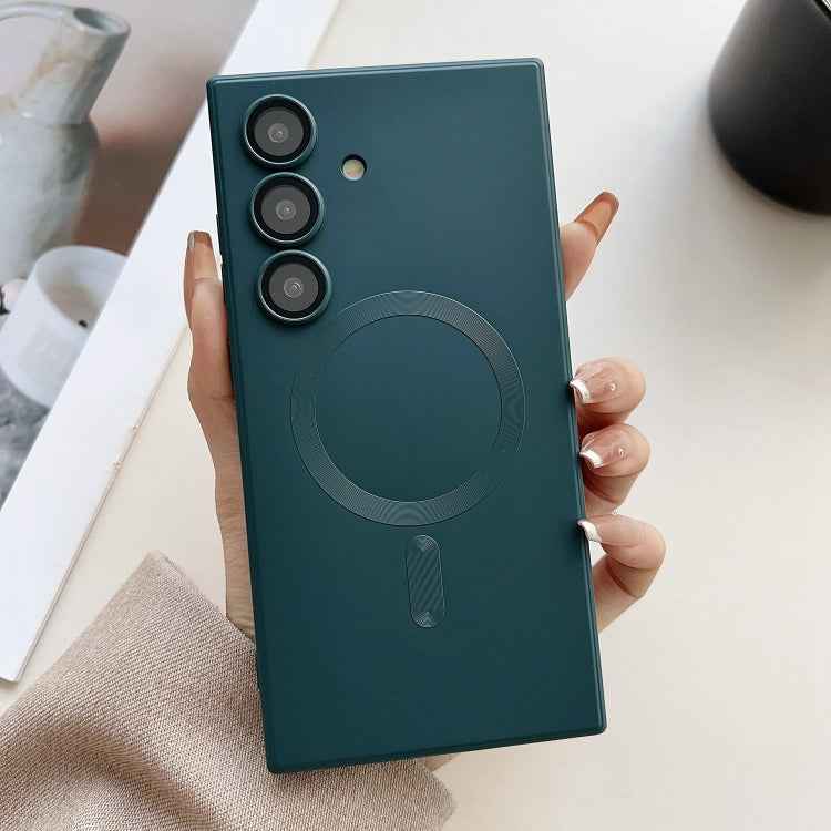 Metallic Paint Magsafe Liquid TPU Phone Case, For Samsung Galaxy S26+ 5G, For Samsung Galaxy S26 Ultra 5G, For Samsung Galaxy S26 5G, For Samsung Galaxy S25 5G, For Samsung Galaxy S25+ 5G, For Samsung Galaxy S25 Ultra 5G