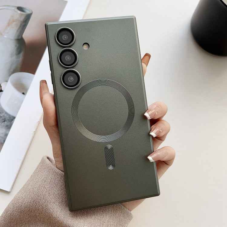 Metallic Paint Magsafe Liquid TPU Phone Case, For Samsung Galaxy S26+ 5G, For Samsung Galaxy S26 Ultra 5G, For Samsung Galaxy S26 5G, For Samsung Galaxy S25 5G, For Samsung Galaxy S25+ 5G, For Samsung Galaxy S25 Ultra 5G