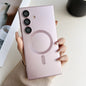 Metallic Paint Magsafe Liquid TPU Phone Case, For Samsung Galaxy S26+ 5G, For Samsung Galaxy S26 Ultra 5G, For Samsung Galaxy S26 5G, For Samsung Galaxy S25 5G, For Samsung Galaxy S25+ 5G, For Samsung Galaxy S25 Ultra 5G