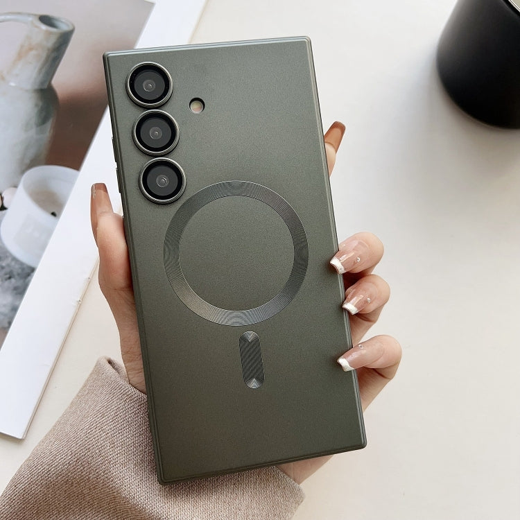 Metallic Paint Magsafe Liquid TPU Phone Case, For Samsung Galaxy S26+ 5G, For Samsung Galaxy S26 Ultra 5G, For Samsung Galaxy S26 5G, For Samsung Galaxy S25 5G, For Samsung Galaxy S25+ 5G, For Samsung Galaxy S25 Ultra 5G