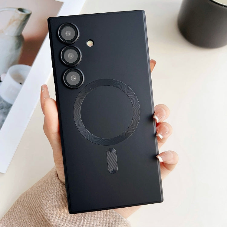 Metallic Paint Magsafe Liquid TPU Phone Case, For Samsung Galaxy S26+ 5G, For Samsung Galaxy S26 Ultra 5G, For Samsung Galaxy S26 5G, For Samsung Galaxy S25 5G, For Samsung Galaxy S25+ 5G, For Samsung Galaxy S25 Ultra 5G