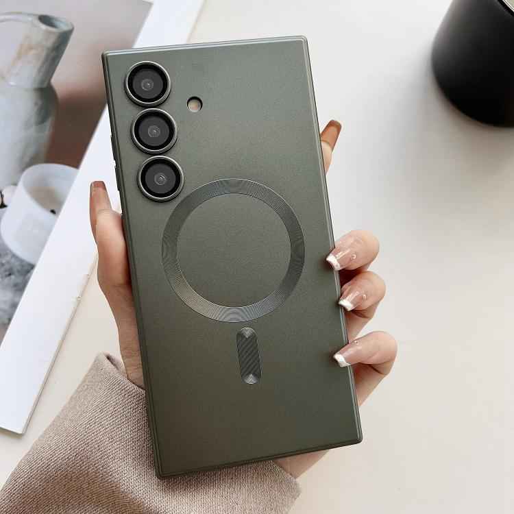 Metallic Paint Magsafe Liquid TPU Phone Case, For Samsung Galaxy S26+ 5G, For Samsung Galaxy S26 Ultra 5G, For Samsung Galaxy S26 5G, For Samsung Galaxy S25 5G, For Samsung Galaxy S25+ 5G, For Samsung Galaxy S25 Ultra 5G