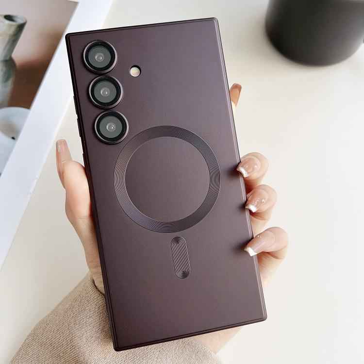 Metallic Paint Magsafe Liquid TPU Phone Case, For Samsung Galaxy S26+ 5G, For Samsung Galaxy S26 Ultra 5G, For Samsung Galaxy S26 5G, For Samsung Galaxy S25 5G, For Samsung Galaxy S25+ 5G, For Samsung Galaxy S25 Ultra 5G